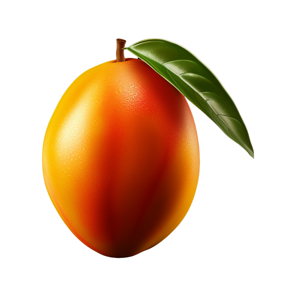 AI generated 3d Mango isolated fruits on transparent background png