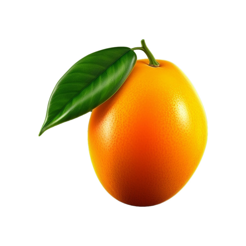 AI generated 3d Mango isolated fruits on transparent background png