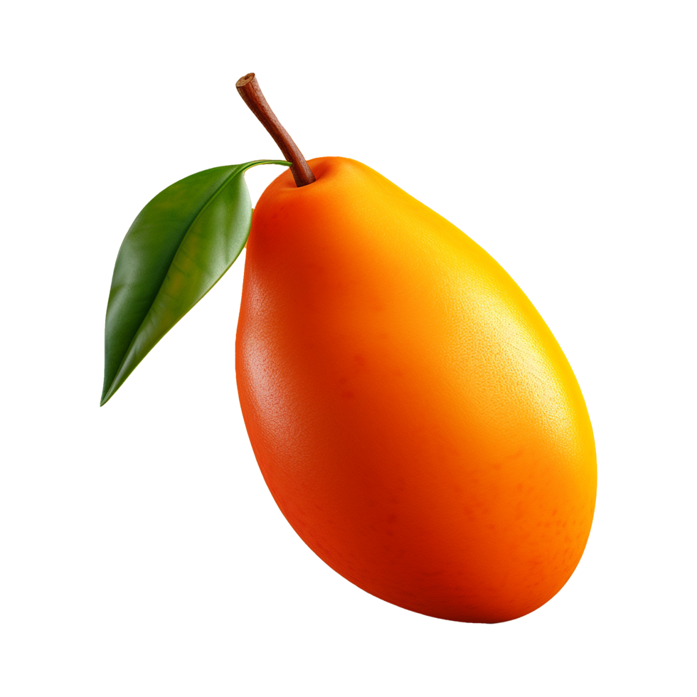 AI generated 3d Mango isolated fruits on transparent background png