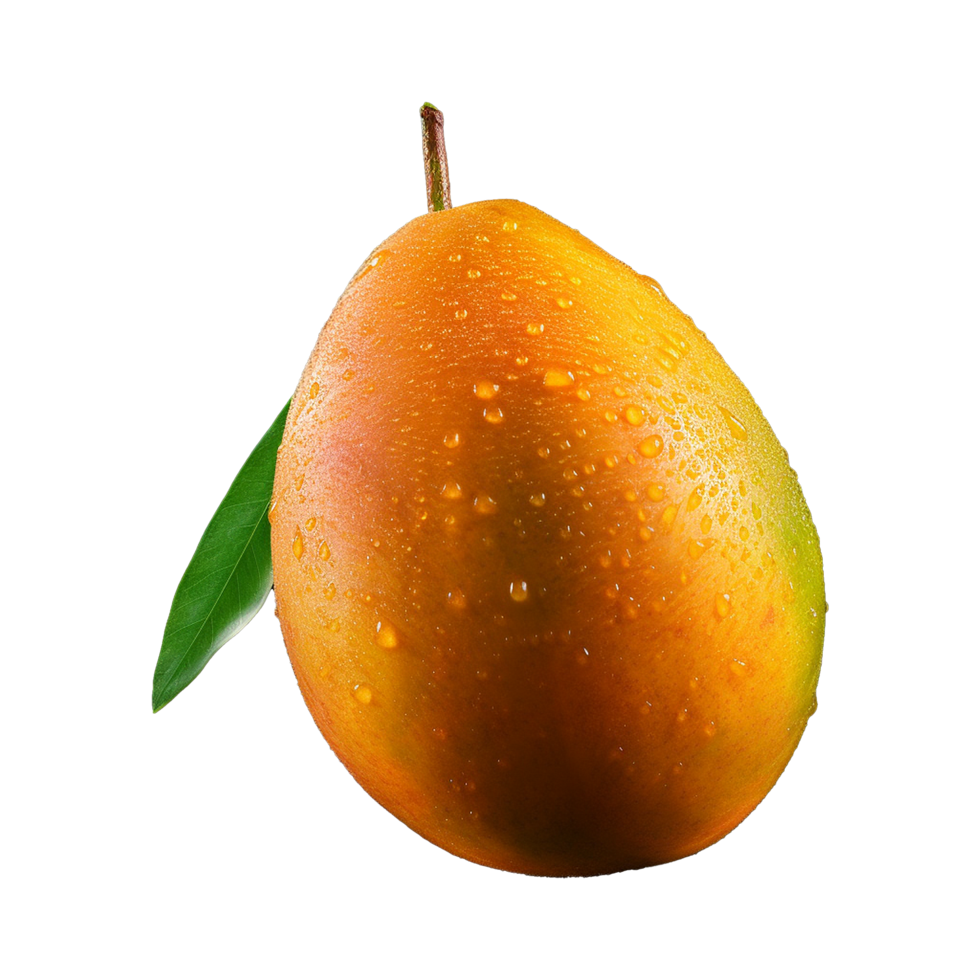 AI generated 3d Mango isolated fruits on transparent background png