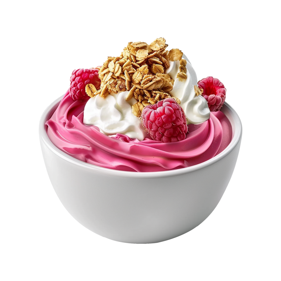 AI generated Yogurt bowl isolated on transparent background png