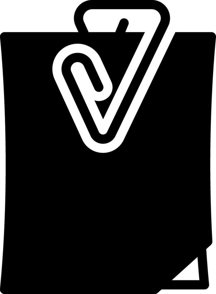 Solid black icon for clip vector