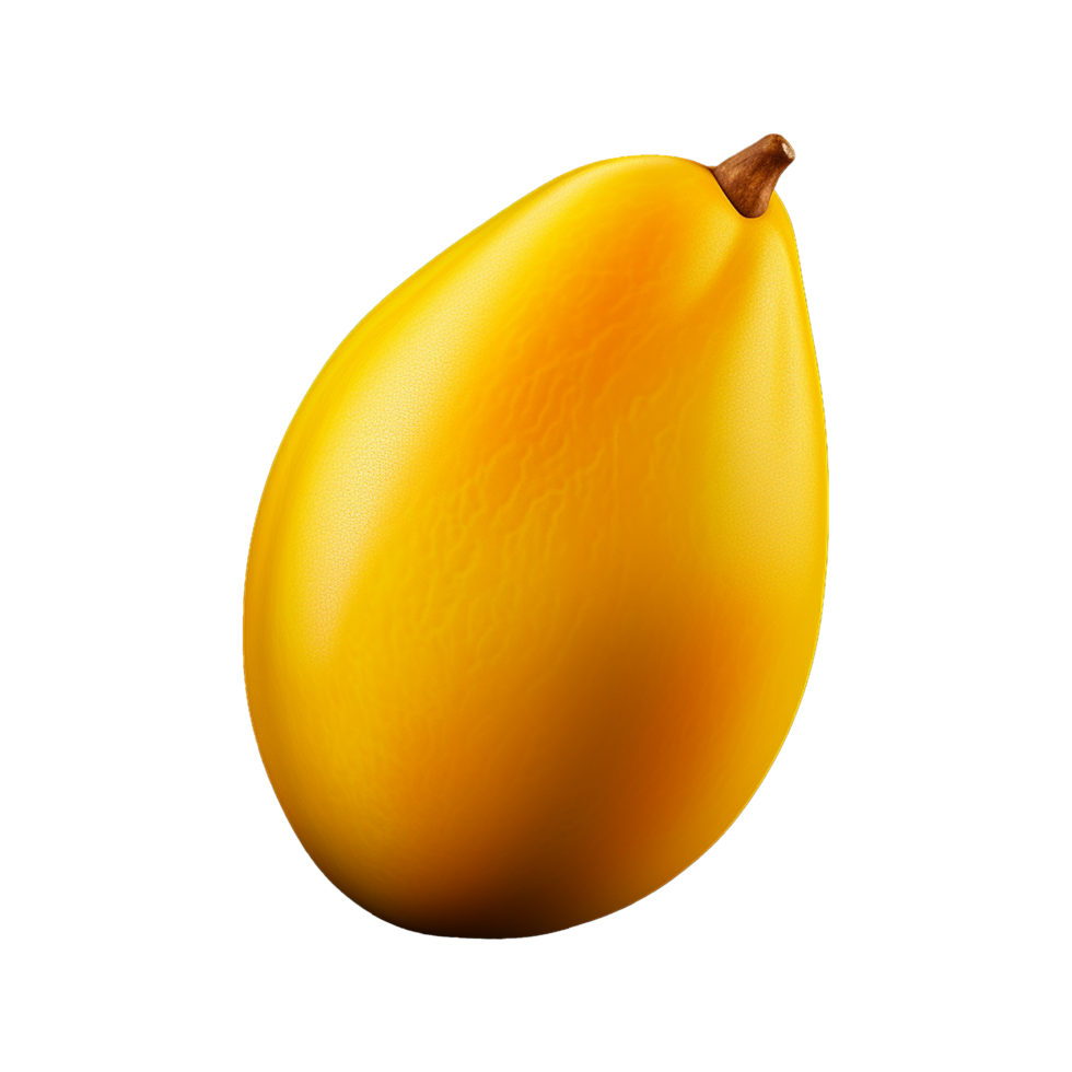 AI generated 3d Mango isolated fruits on transparent background png