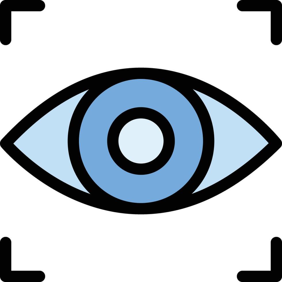 Eye scanner vector icon