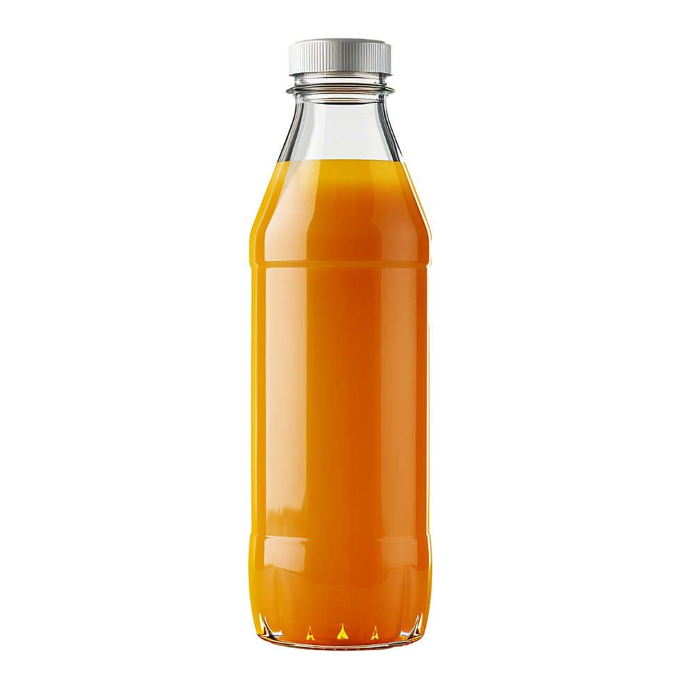AI generated Juice bottle png isolated on transparent background