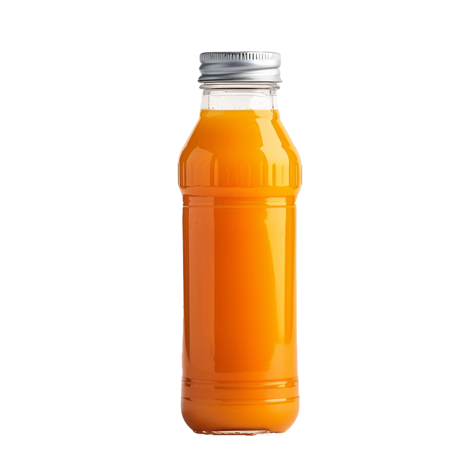 AI generated Juice bottle png isolated on transparent background