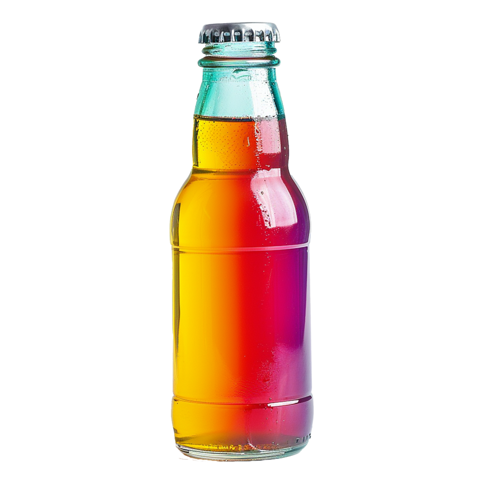 AI generated Juice bottle png isolated on transparent background