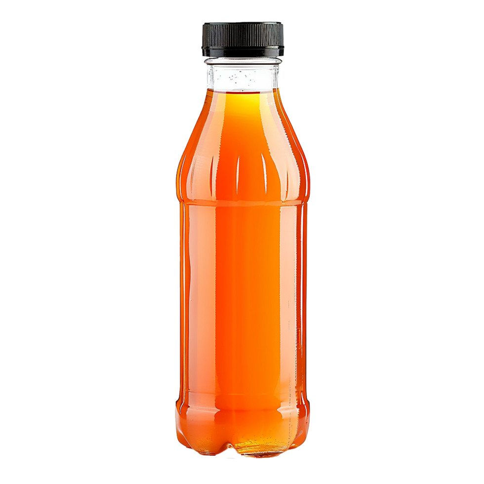 AI generated Juice bottle png isolated on transparent background