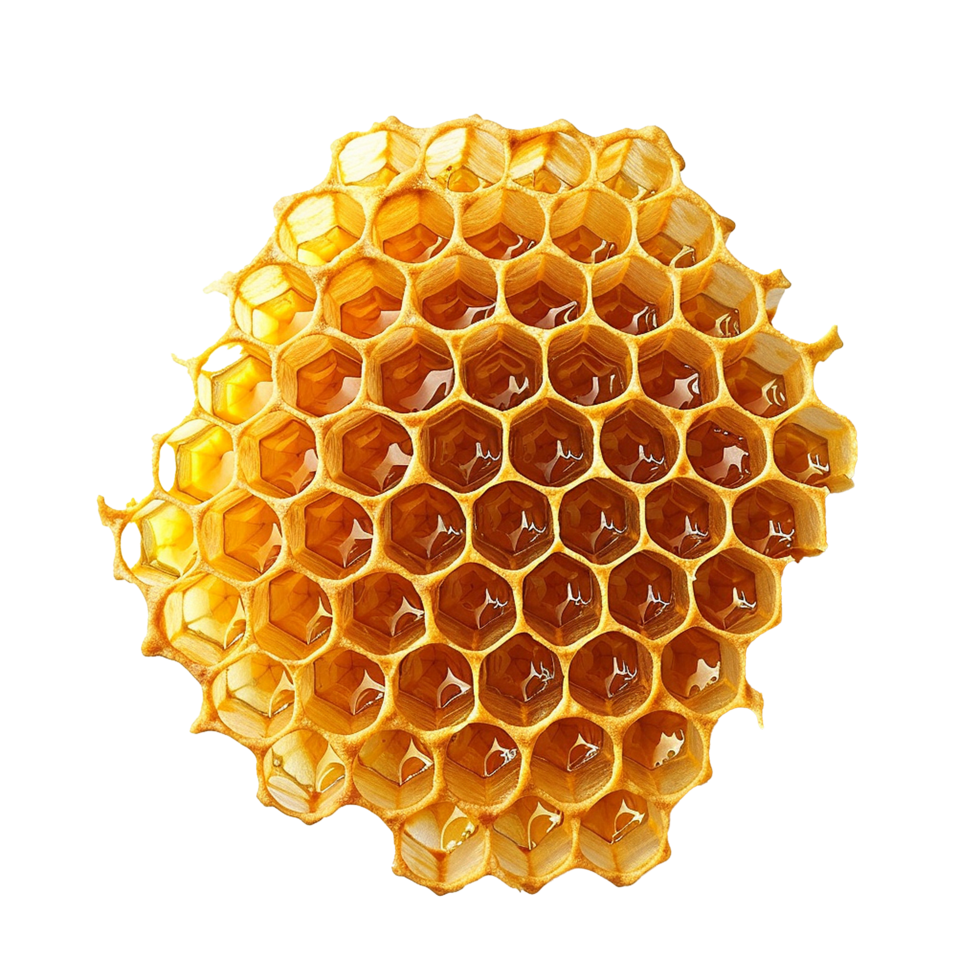 AI generated Honeycomb png isolated on transparent background