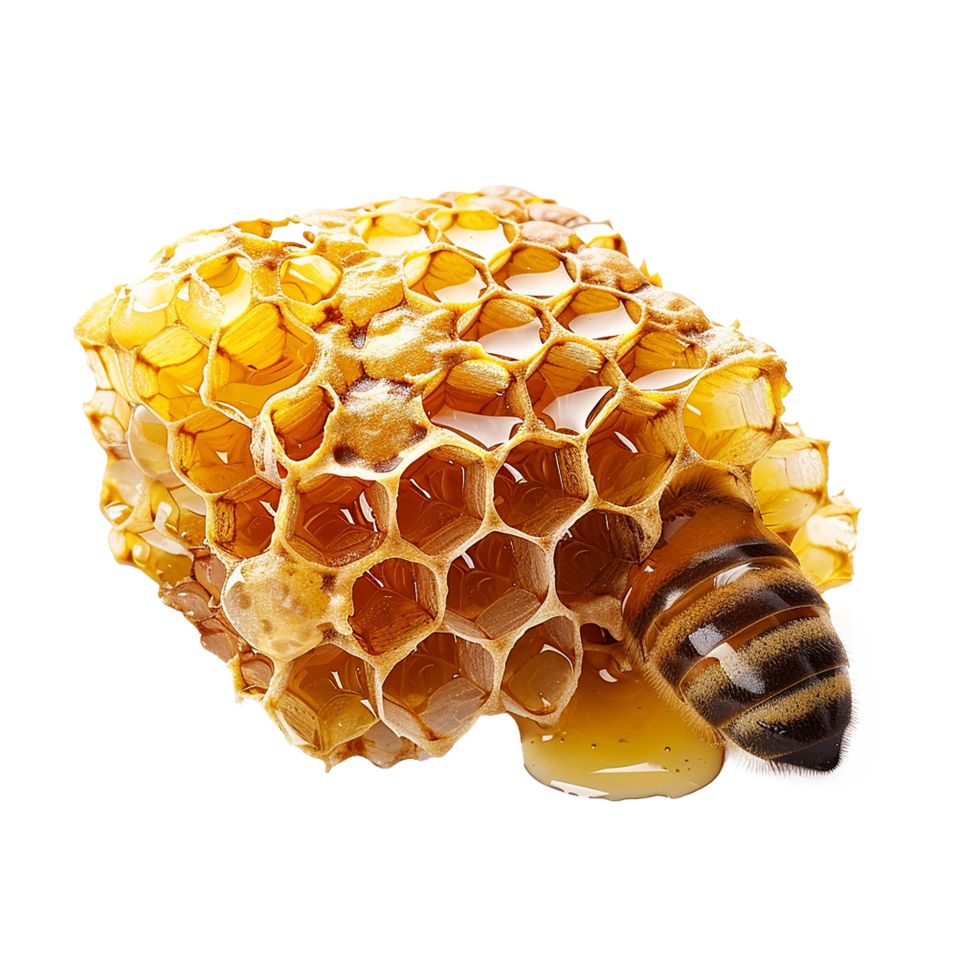 AI generated Honeycomb png isolated on transparent background