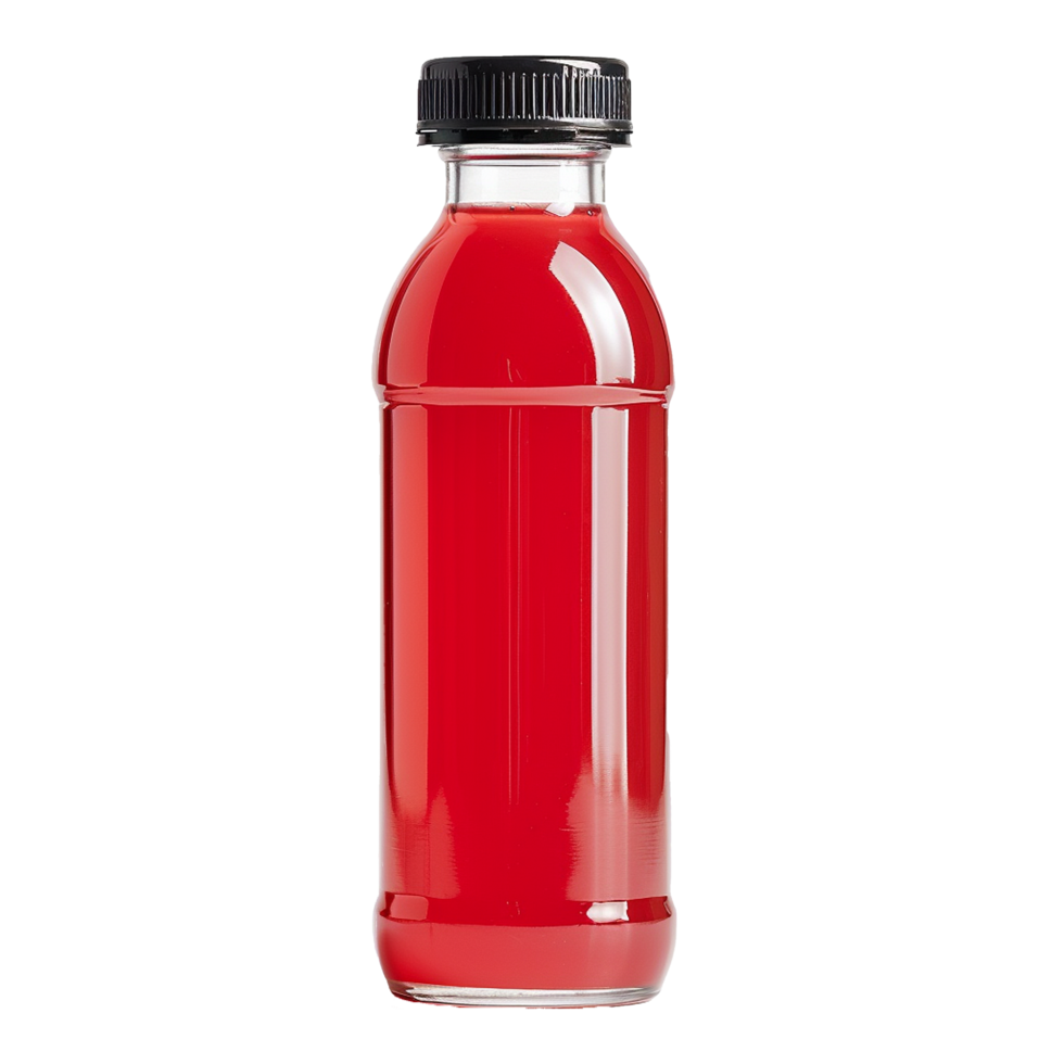 AI generated Juice bottle png isolated on transparent background
