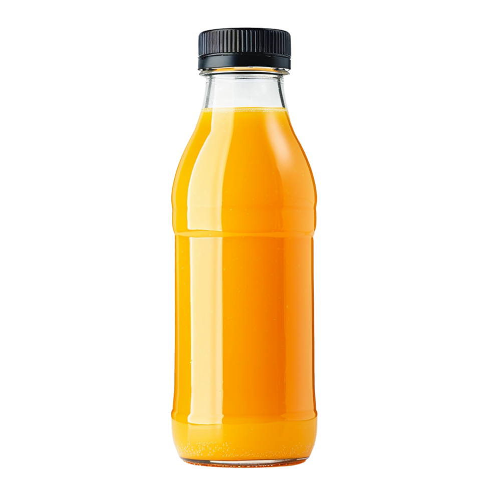 AI generated Juice bottle png isolated on transparent background
