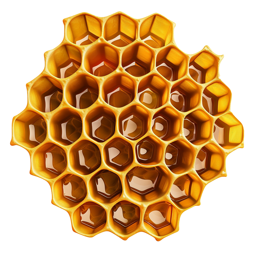 AI generated Honeycomb png isolated on transparent background