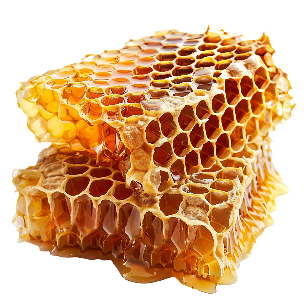 AI generated Honeycomb png isolated on transparent background