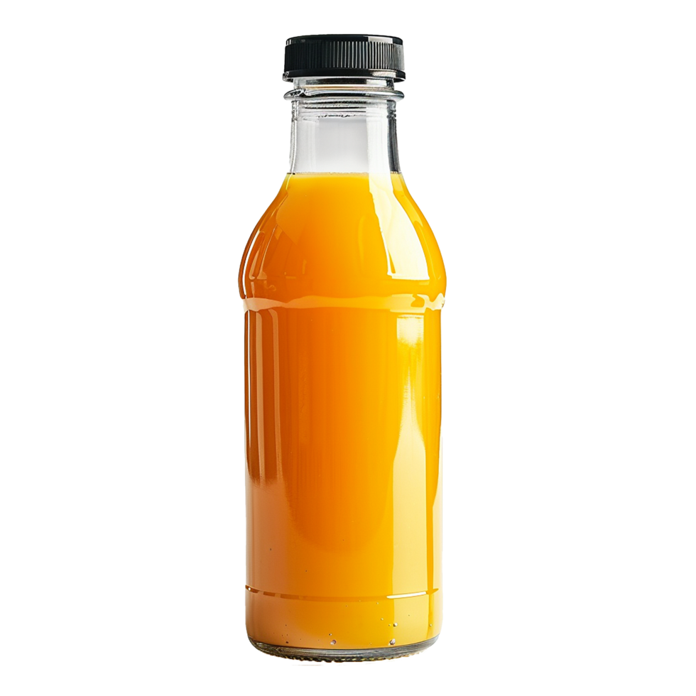 AI generated Juice bottle png isolated on transparent background