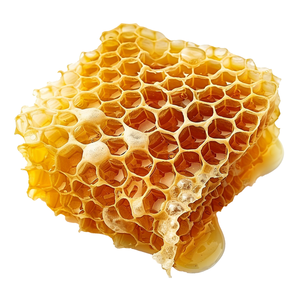 AI generated Honeycomb png isolated on transparent background