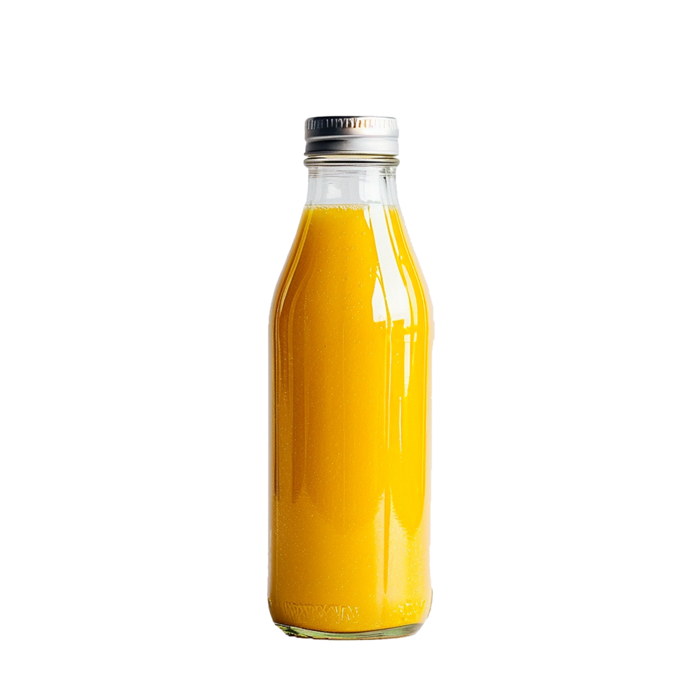 AI generated Juice bottle png isolated on transparent background