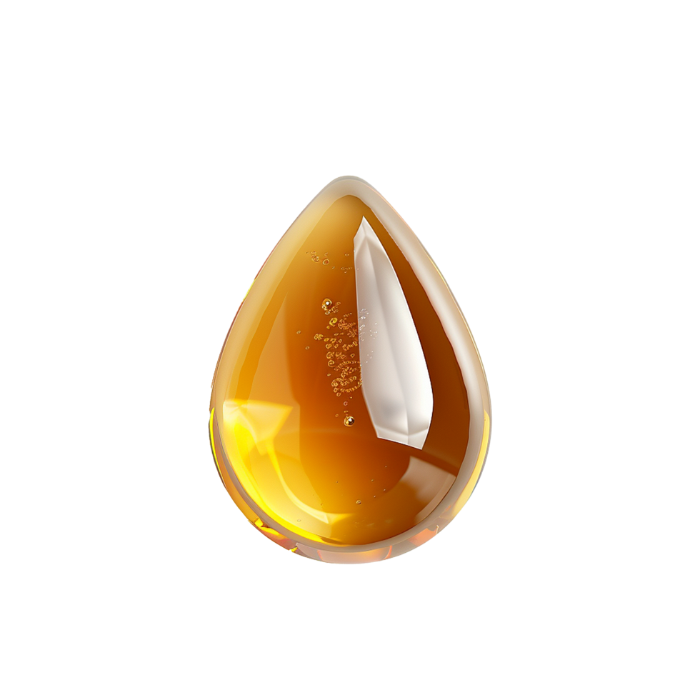 AI generated Honey drop png isolated on transparent background