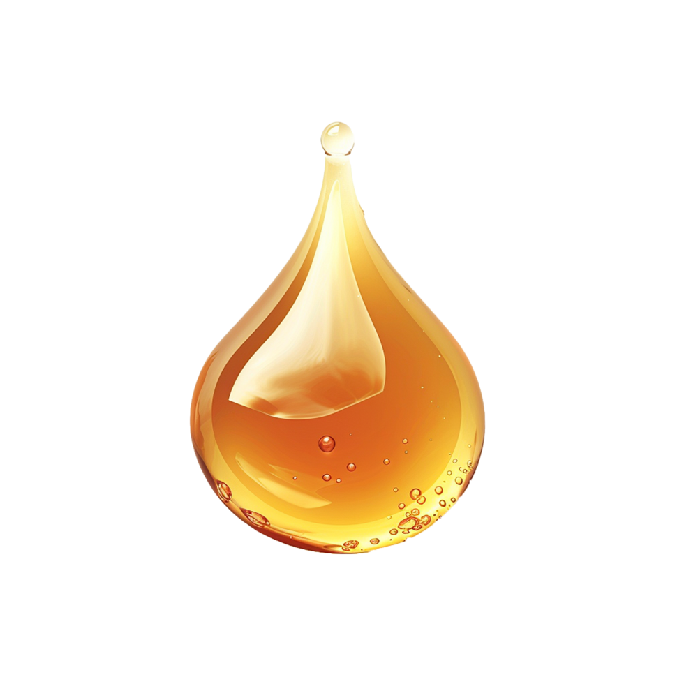 AI generated Honey drop png isolated on transparent background