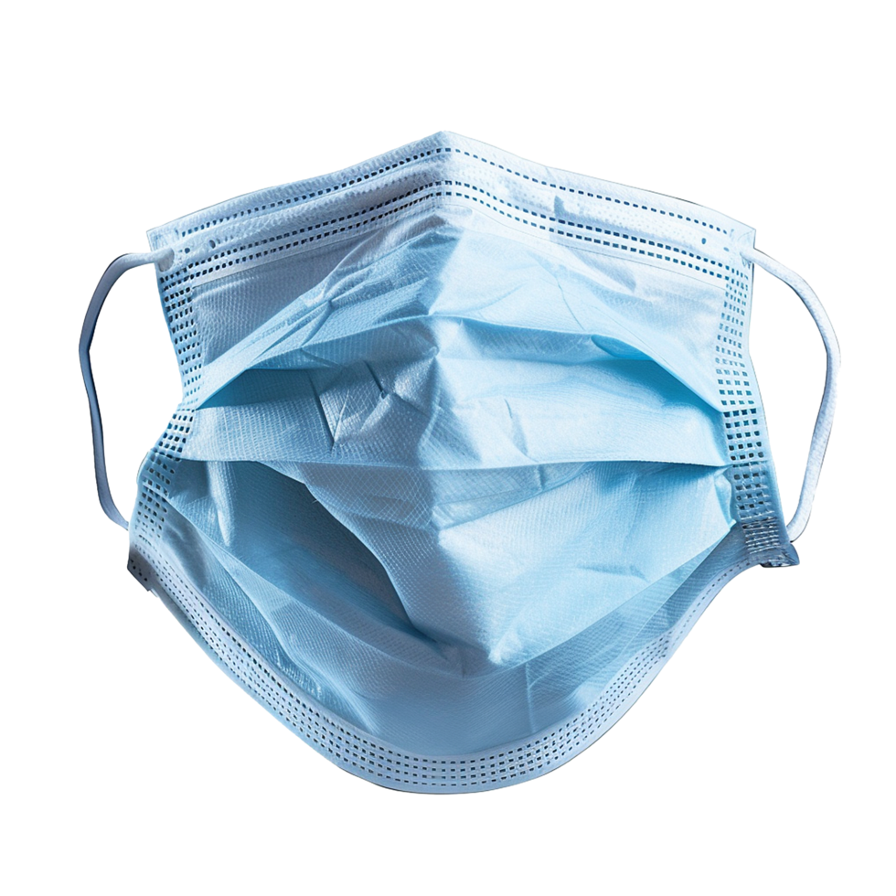 AI generated Labor wear face mask png isolated on transparent background