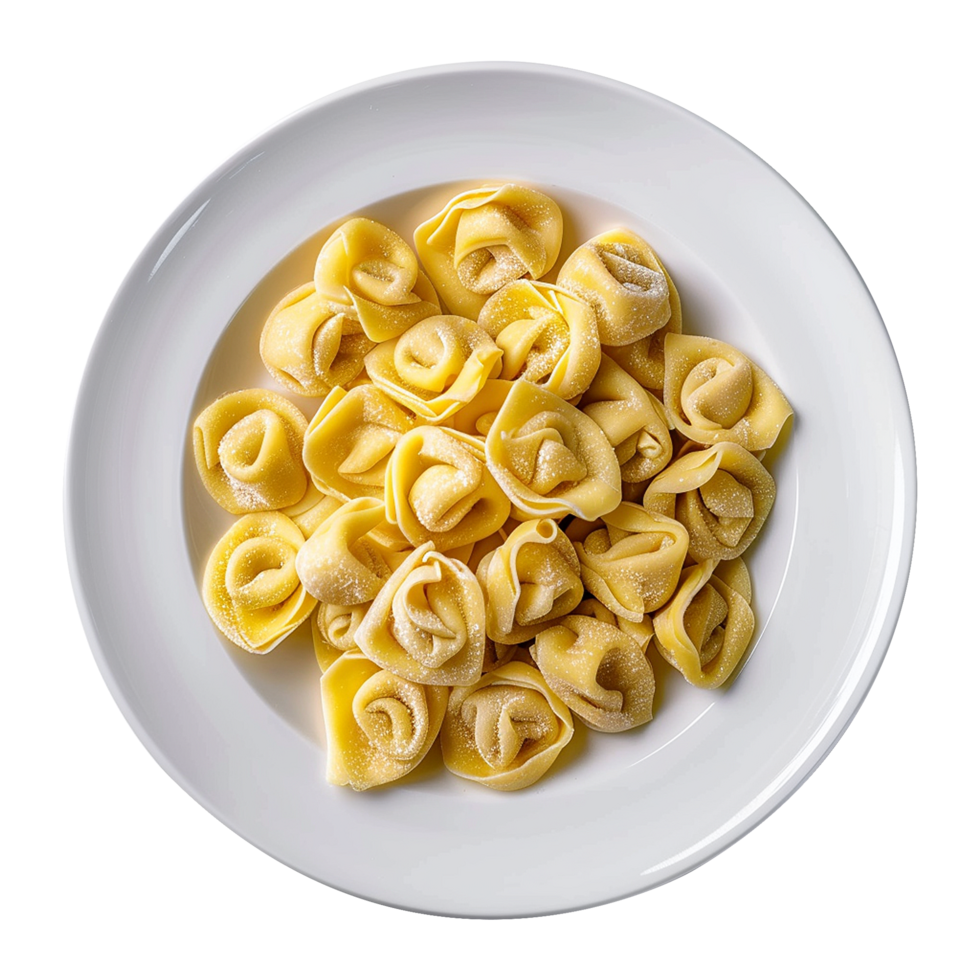 AI generated Italian stuffed pasta isolated on transparent background png