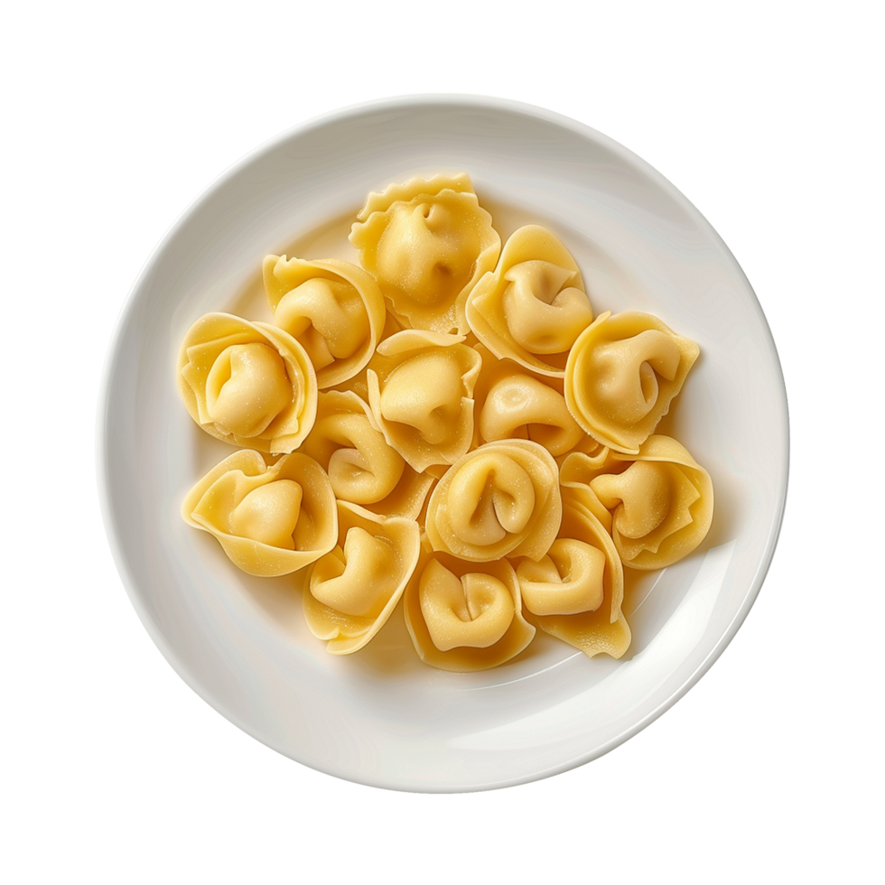 AI generated Italian stuffed pasta isolated on transparent background png