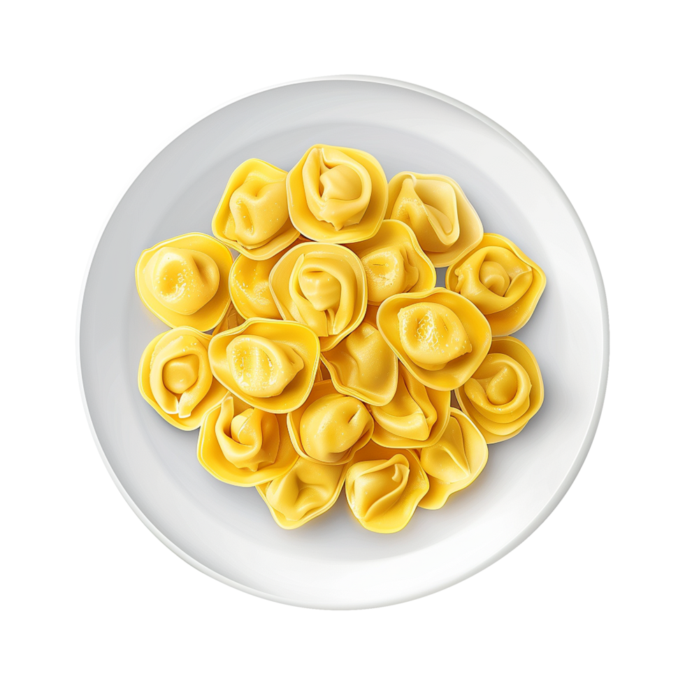 AI generated Italian stuffed pasta isolated on transparent background png