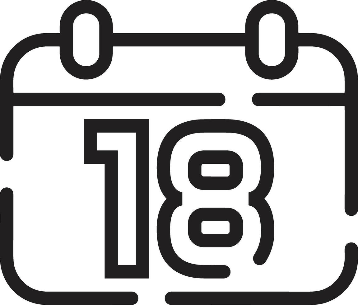 Calendar Icon symbol vector image