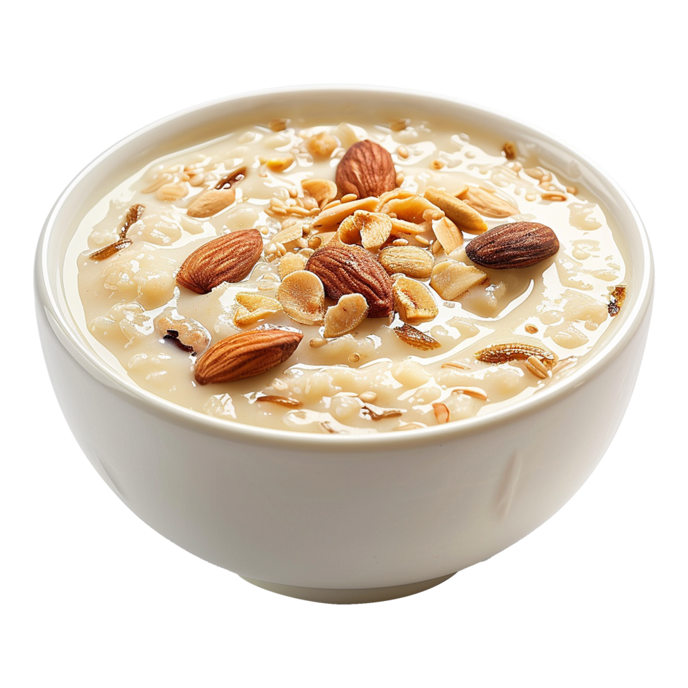 AI generated Tasty creamy kheer isolated on transparent background png