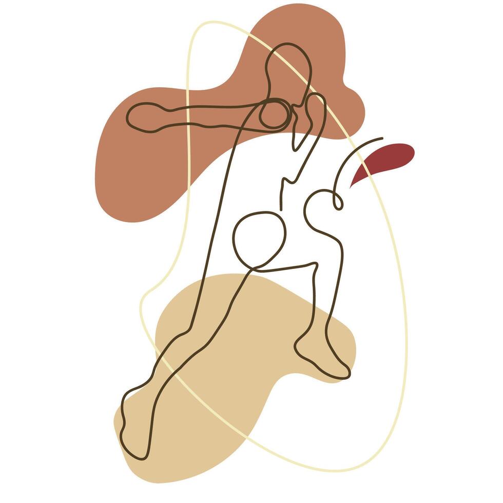 Running sport facing right one line drawing graphic design vector illustration on isolated background. Individual sport, training concept. Running is one way to commemorate International Sports Day.