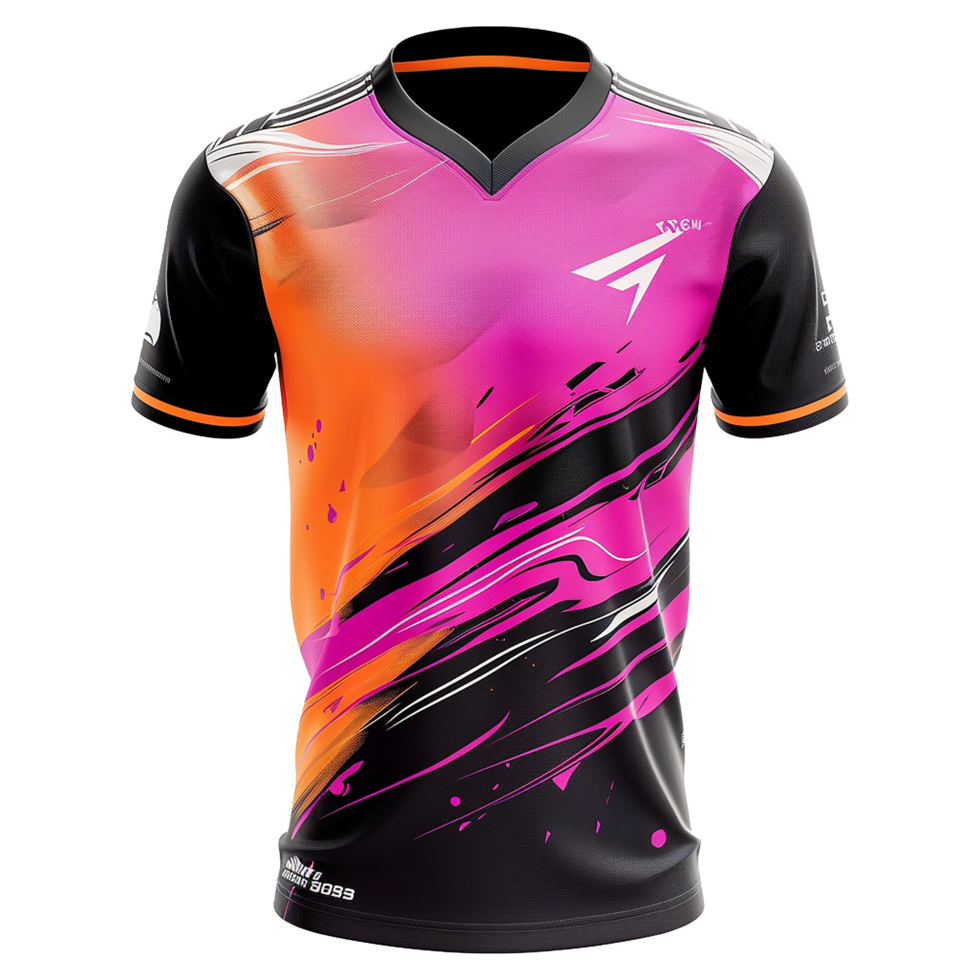 AI generated Esports jersey isolated on transparent background png