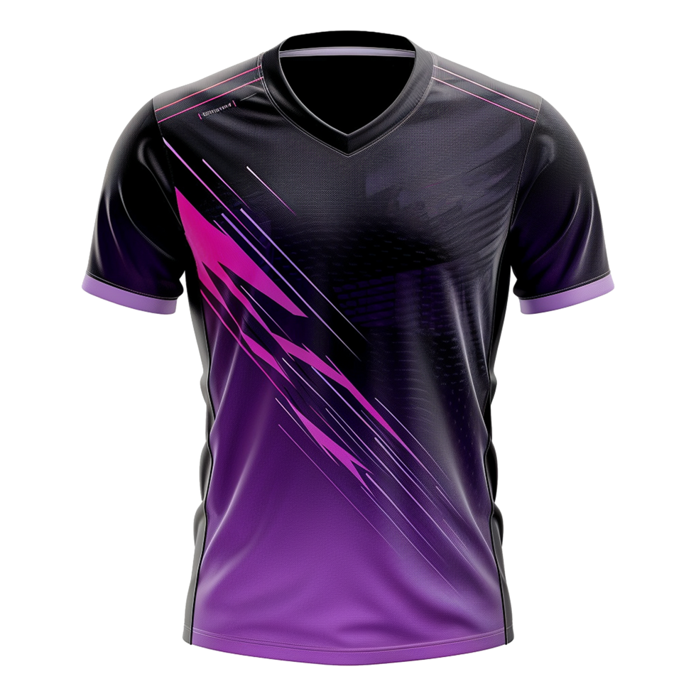 AI generated Esports jersey isolated on transparent background png