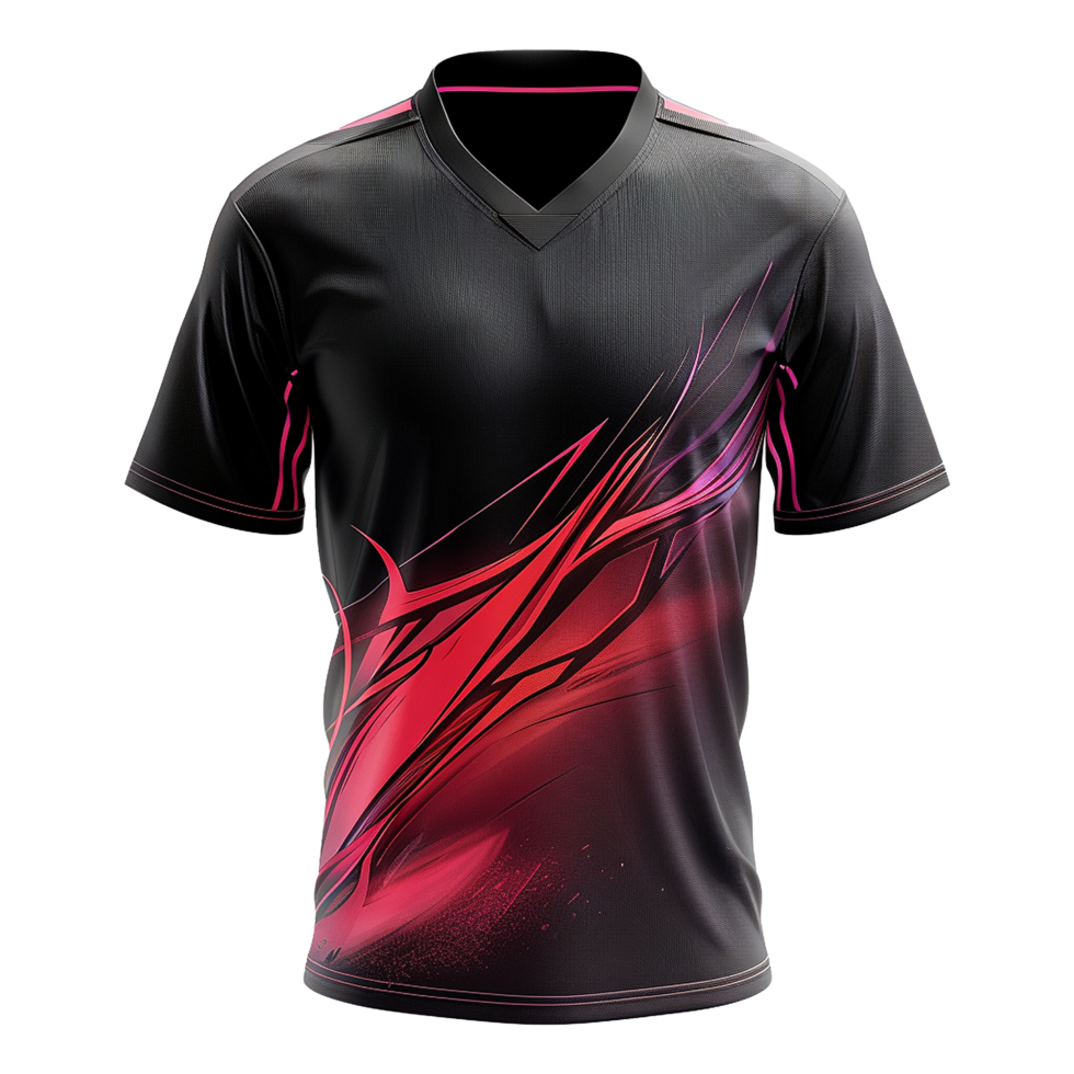 AI generated Esports jersey isolated on transparent background png