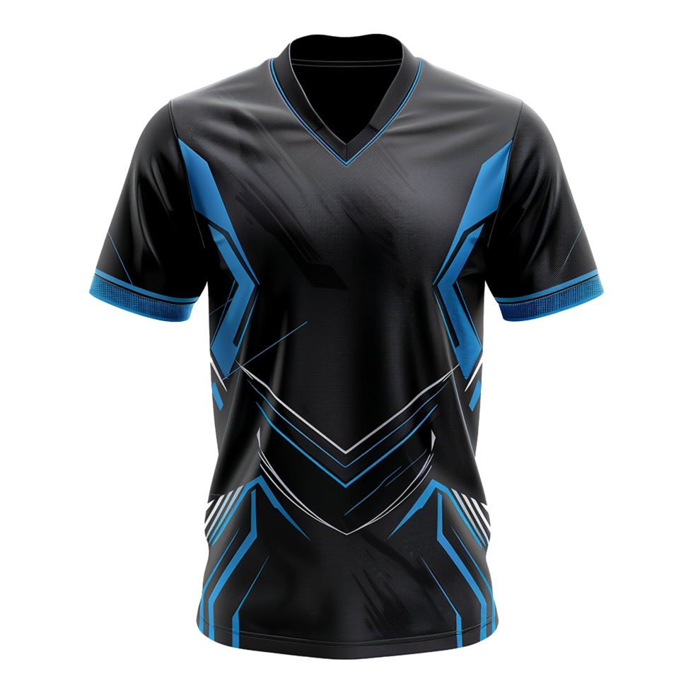 AI generated Esports jersey isolated on transparent background png