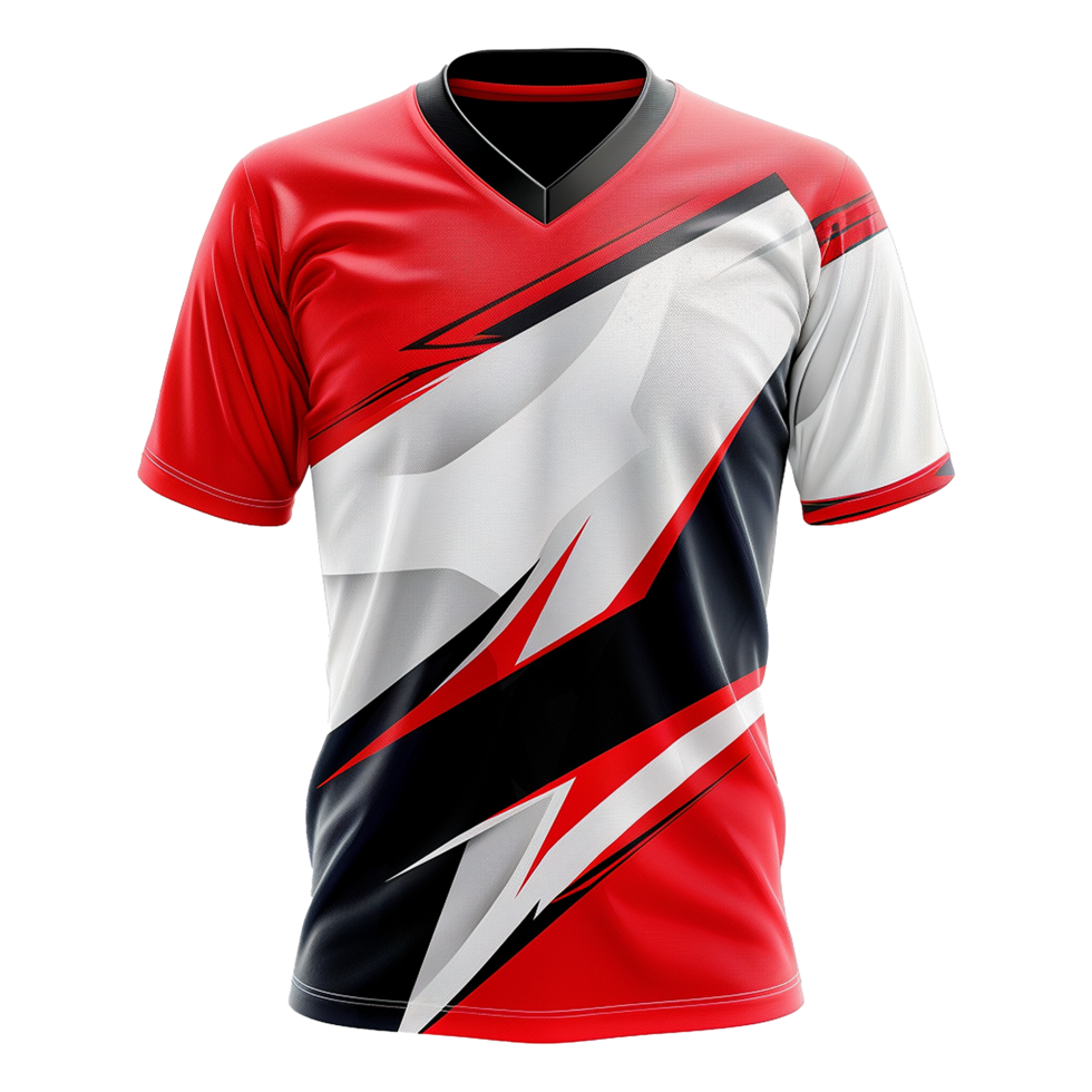 AI generated Esports jersey isolated on transparent background png