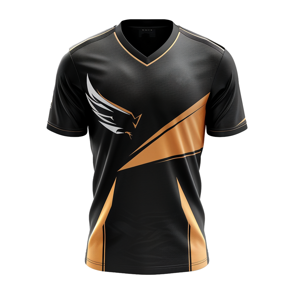 AI generated Esports jersey isolated on transparent background png