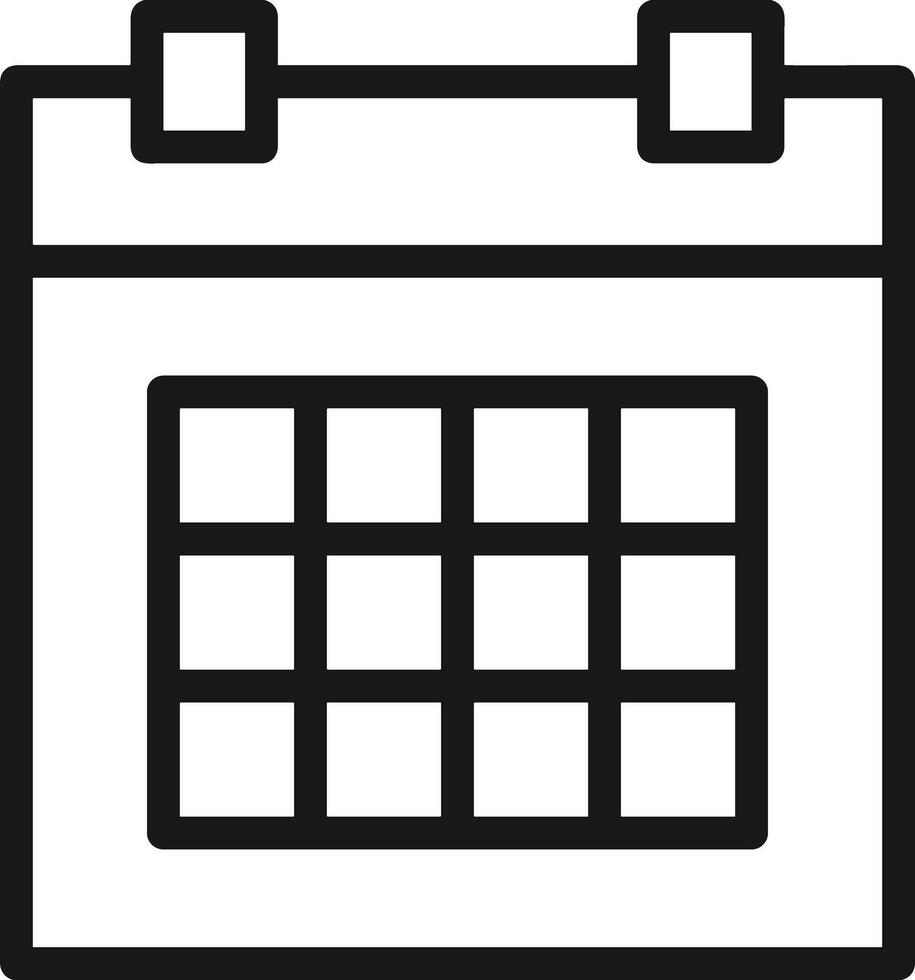 Calendar Icon symbol vector image