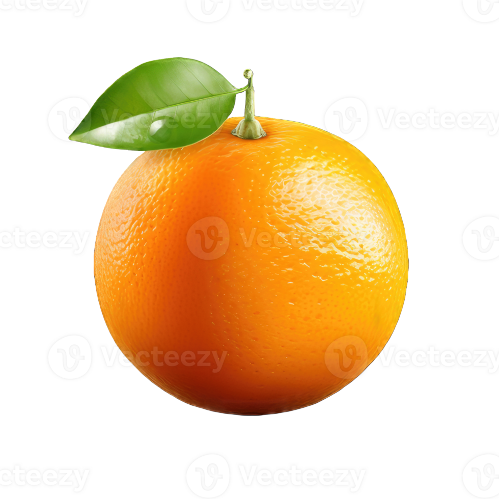 ai generiert frisch Orange auf transparent Hintergrund png