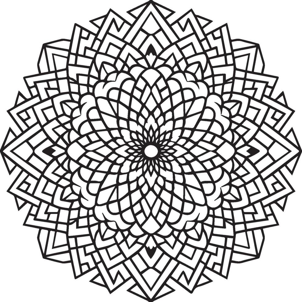 Geometric Shapes coloring pages. Geometric Shapes outline for coloring book vector