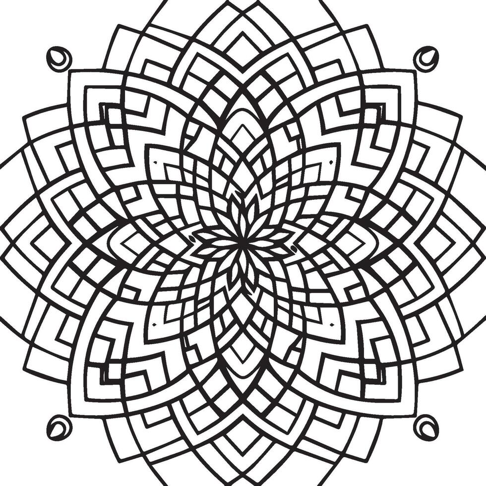 Geometric Shapes coloring pages. Geometric Shapes outline for coloring book vector