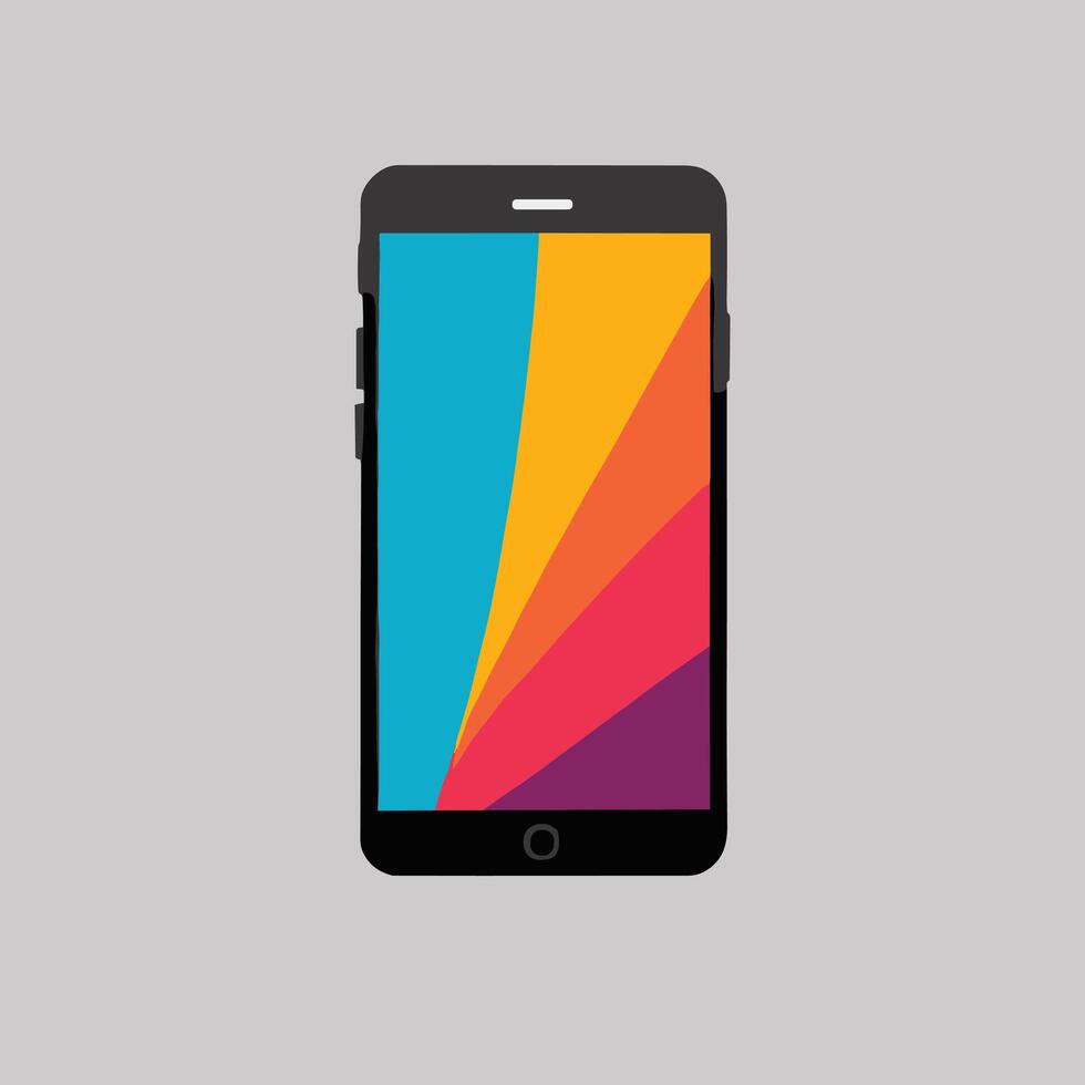 Smartphone icon logo vector illustration digital app concept