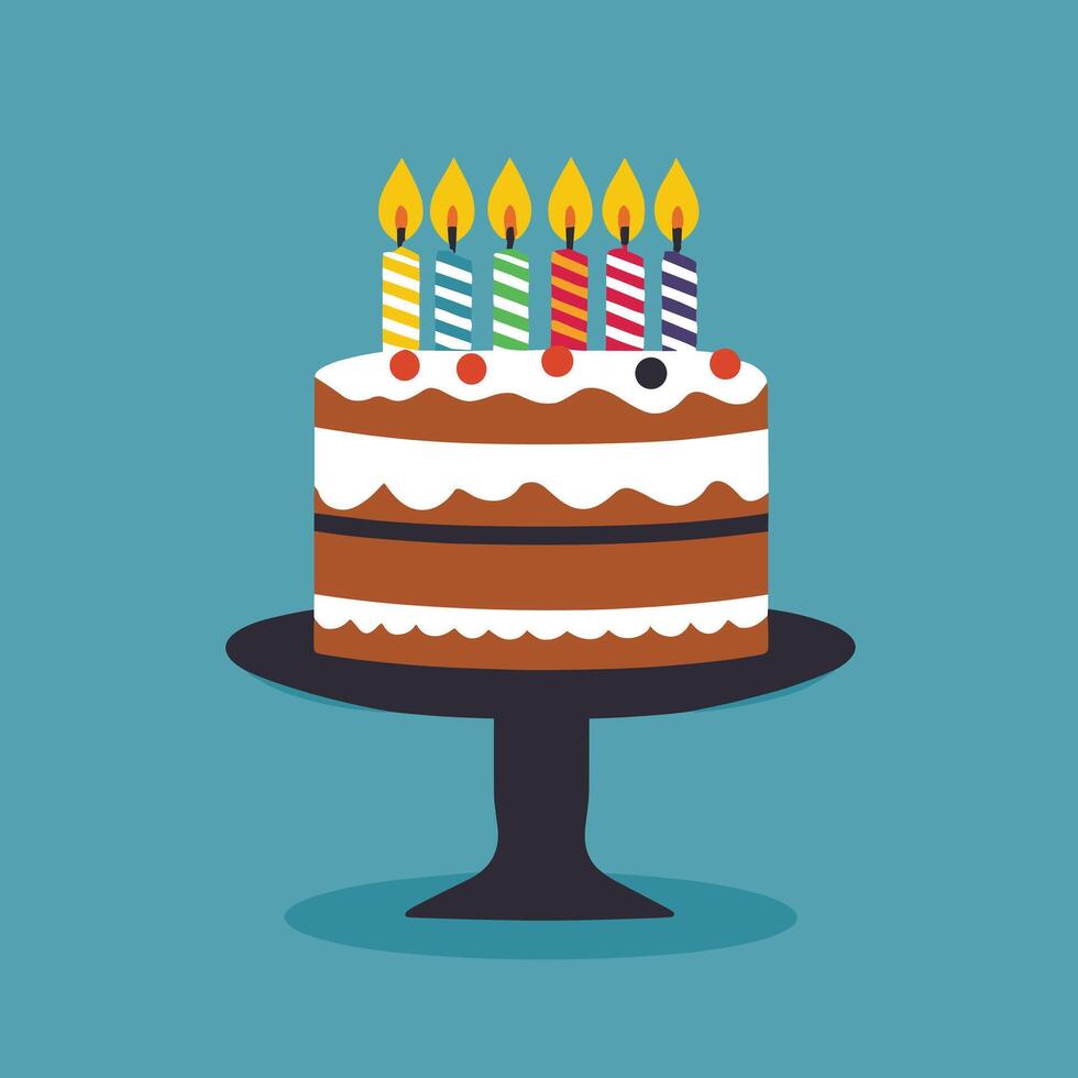 Birthday cake clip art vector illustration