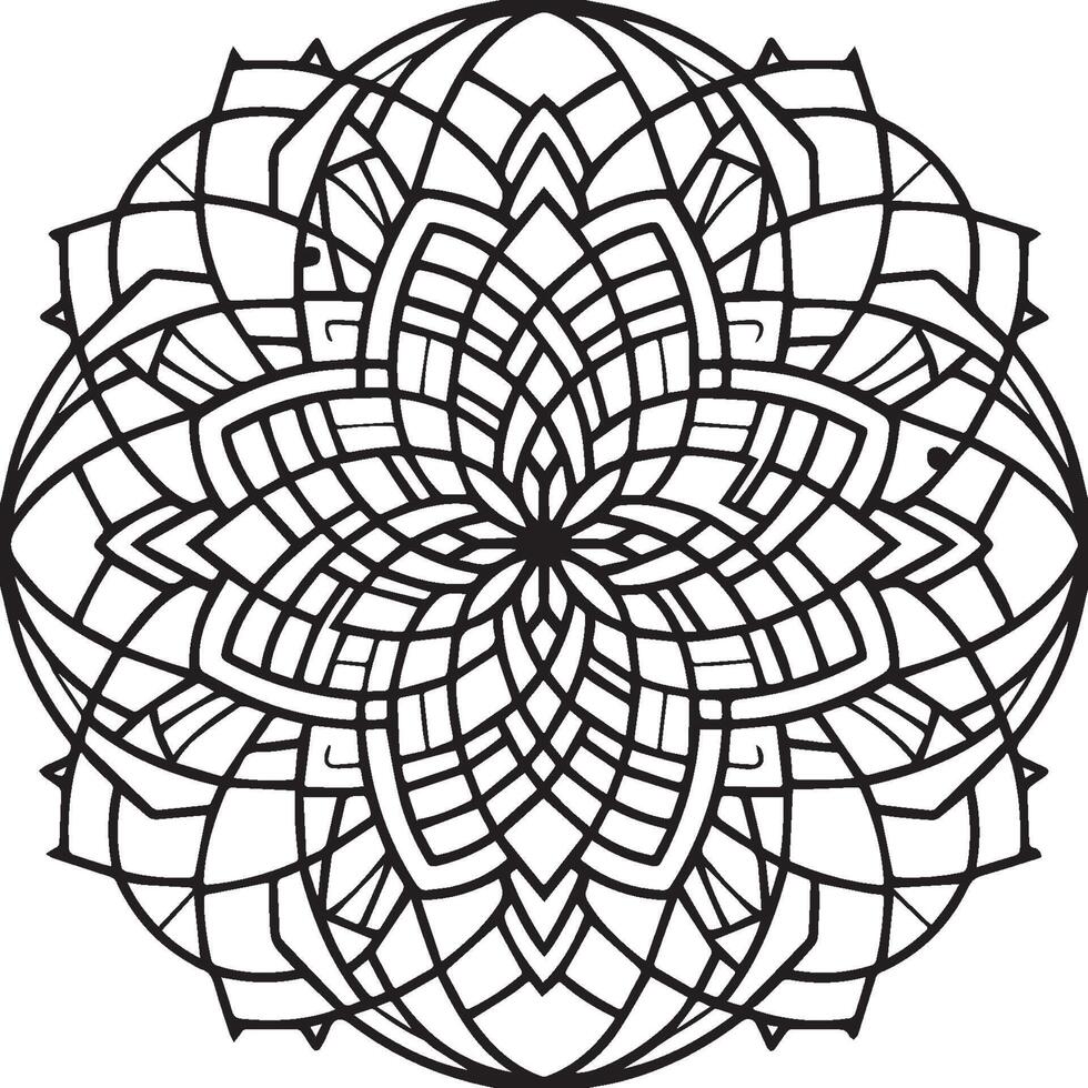 Geometric Shapes coloring pages. Geometric Shapes outline for coloring book vector