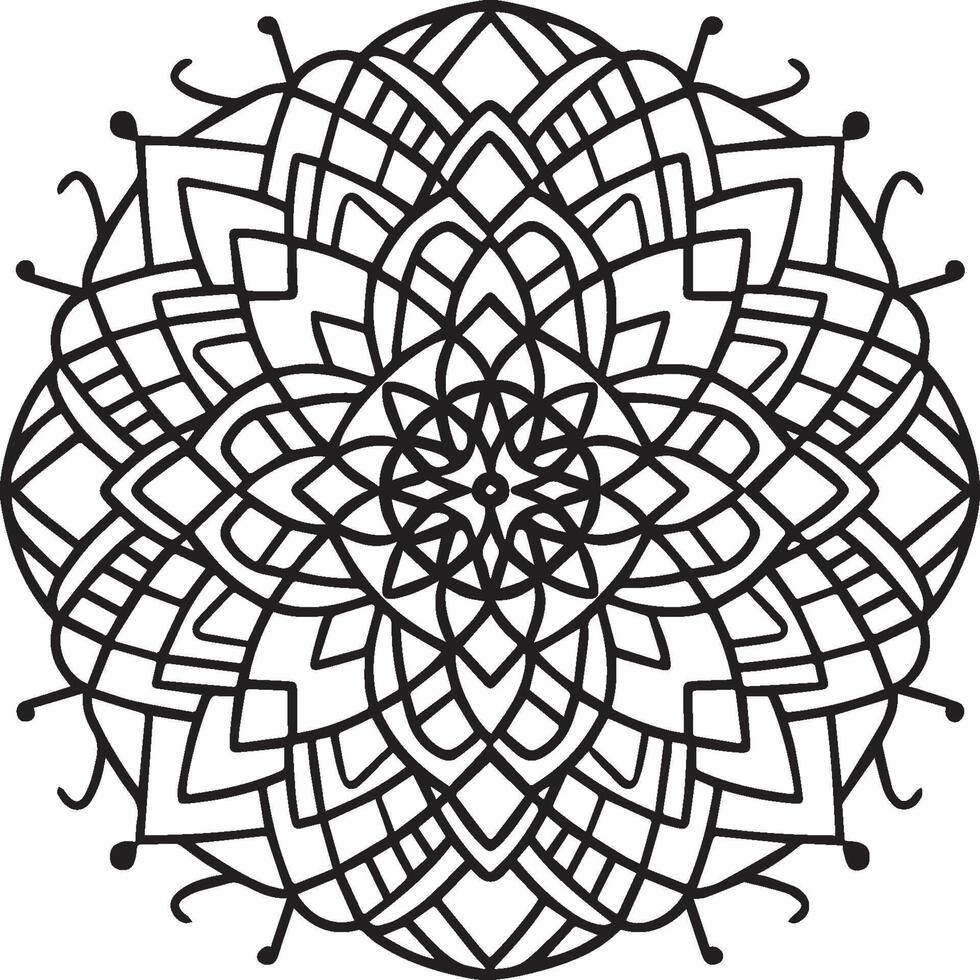 Geometric Shapes coloring pages. Geometric Shapes outline for coloring book vector