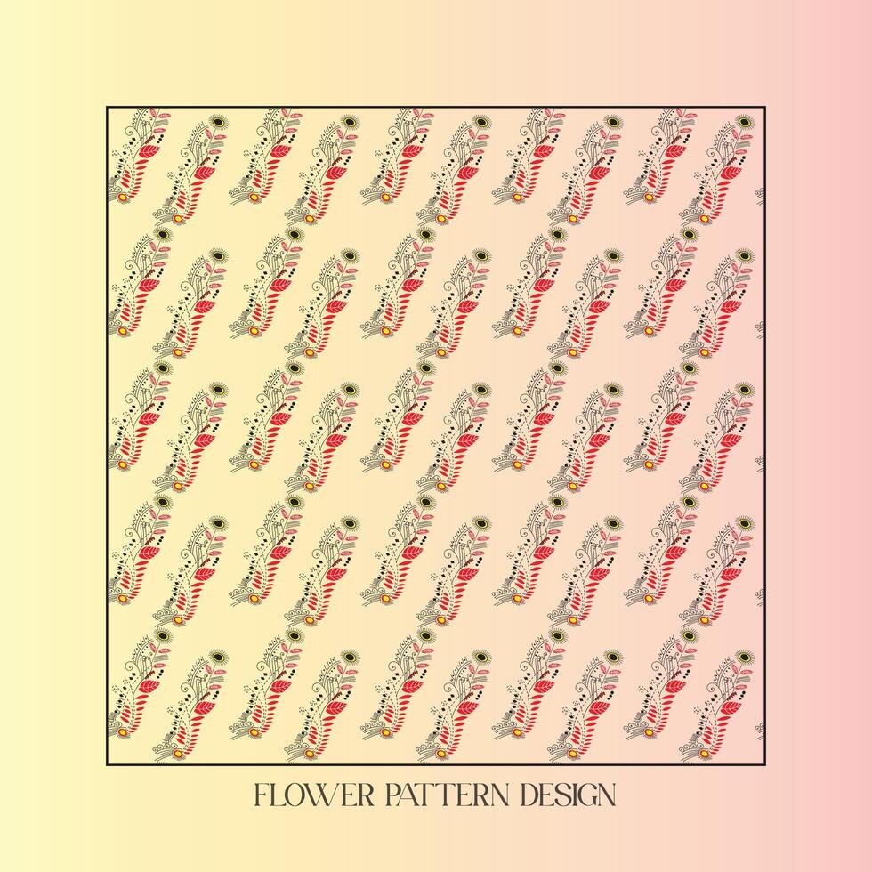 pattern with flowers vector