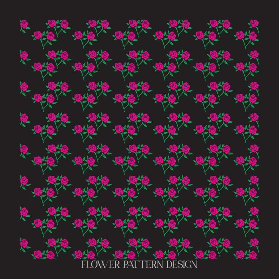 pattern with flowers vector