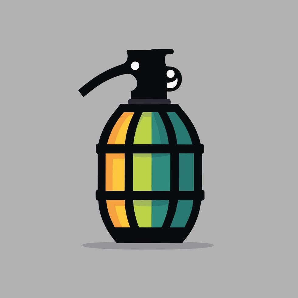 Grenade icon logo clip art vector illustration