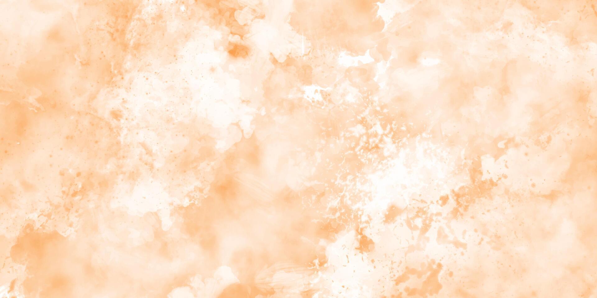 suave pastel naranja acuarela grunge textura antecedentes. vistoso apagado blanco grunge textura. ligero amarillo y blanco acuarela antecedentes. vector