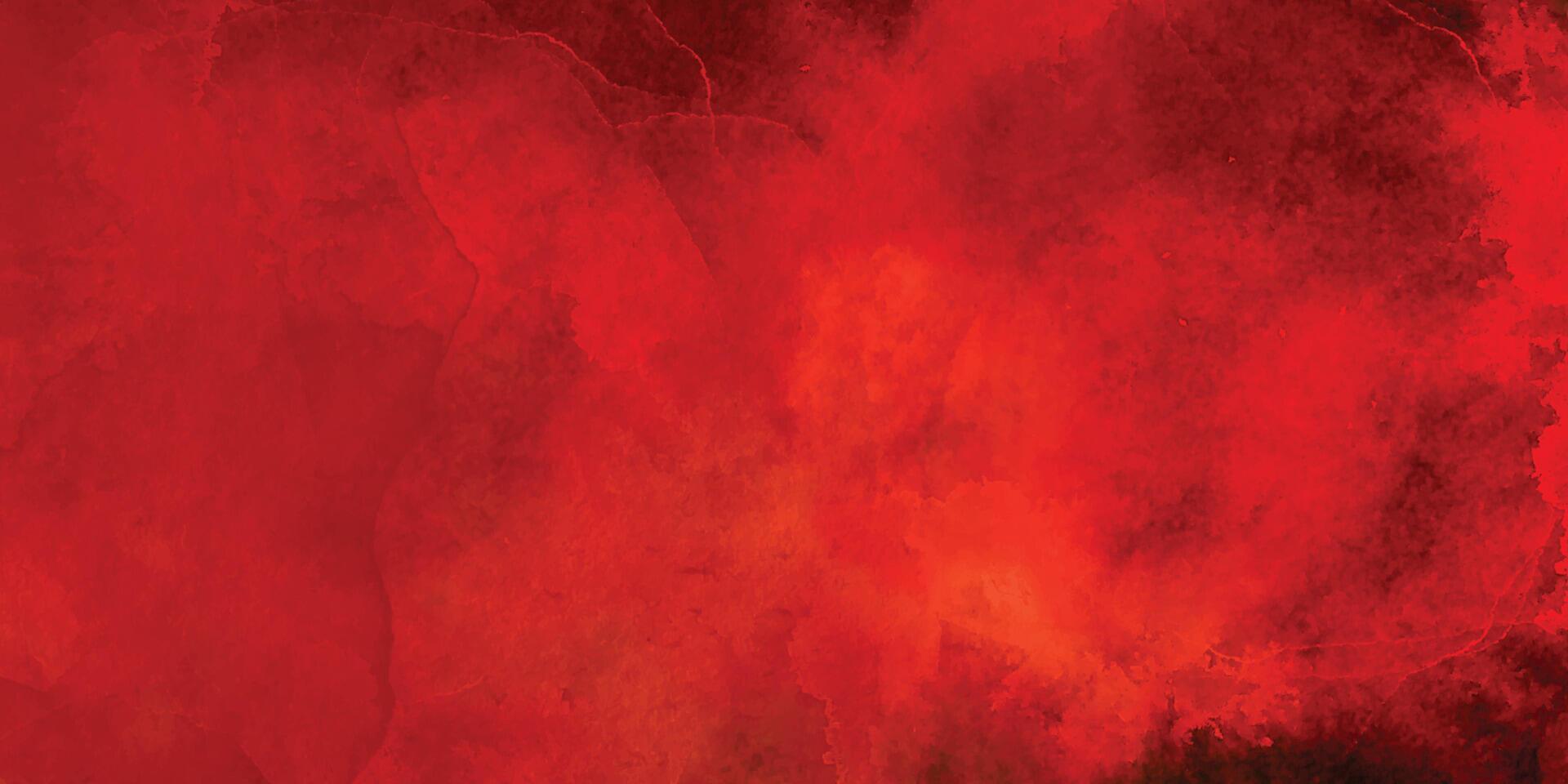 Red grunge texture. Abstract watercolor background texture. Black and red dirty vintage background. vector