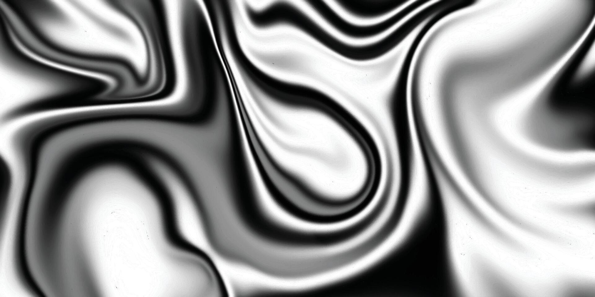 Silver metallic liquify background. Abstract liquid waves background. vector